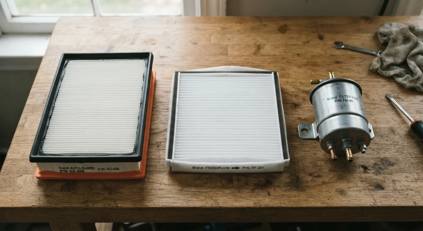 Air Filter, Cabin Filter, Fuel Filter: What Each One Actually Does