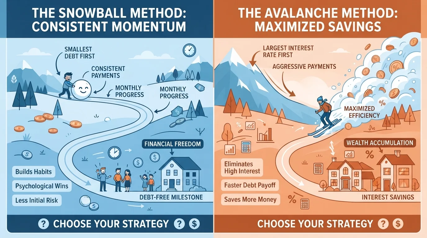 Debt Avalanche vs. Debt Snowball: Two Repayment Strategies Compared