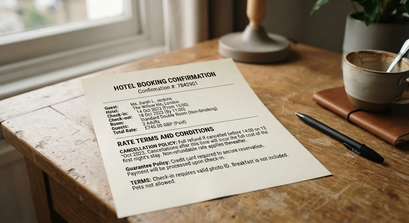 Reading a Hotel Rate: What the Fine Print on Room Prices Actually Means