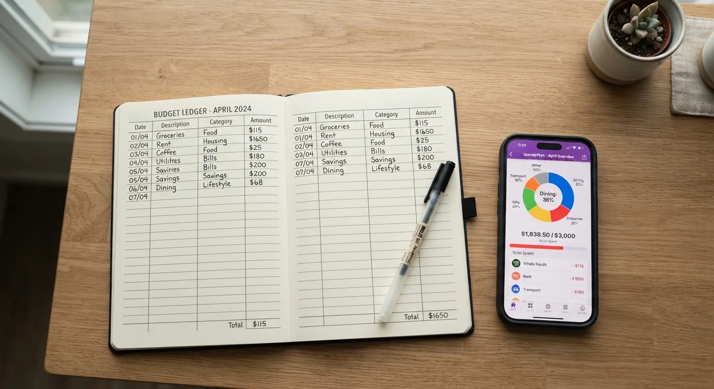 Tracking Spending by Hand vs. Using an App: What Changes and What Doesn't